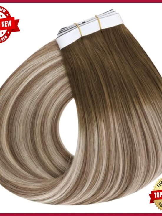 Human Hair Tape-In Extensions 22 Inch 120g 4PCS Remy Hand-Tied main image 5